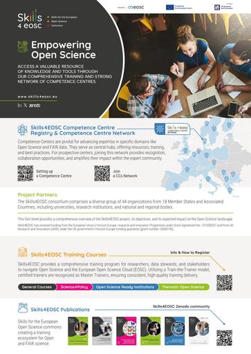 Skills4EOSC - Flyer Empowering Open Science