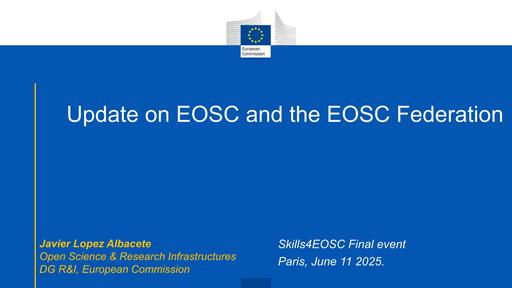 2 - Update on EOSC and the EOSC Federation