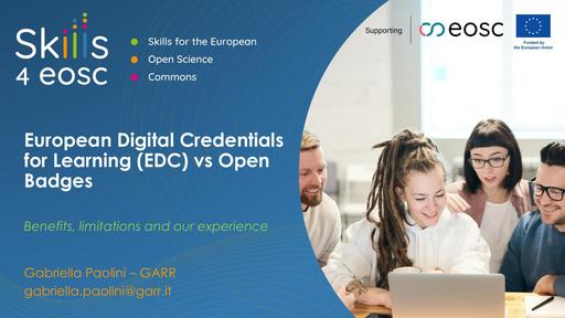 10 - European Digital Credentials for Learning (EDC) vs Open Badges